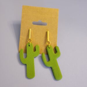 Modern Cactus Earrings