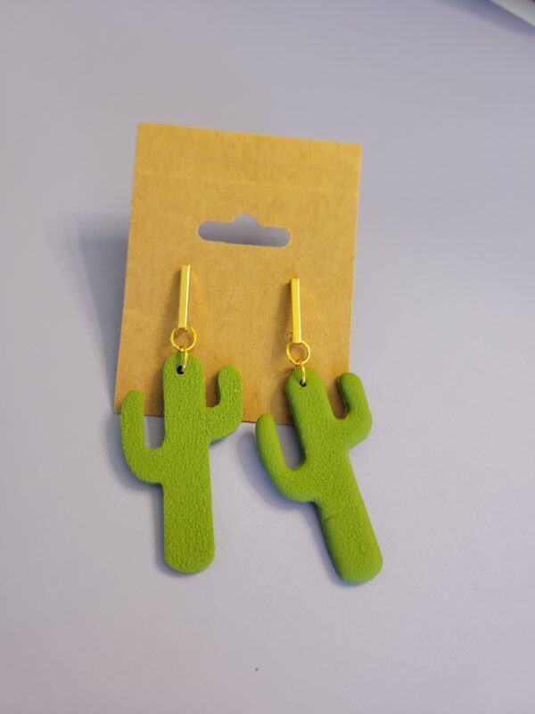 Modern Cactus Earrings