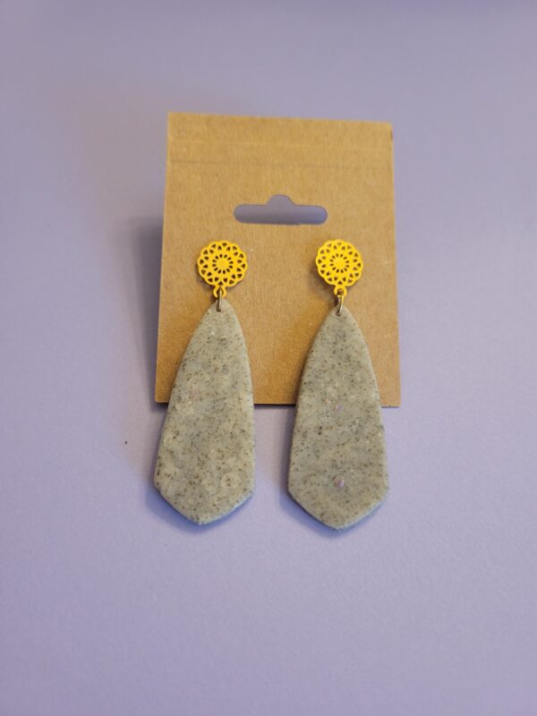 Large Dagger Clay Earrings