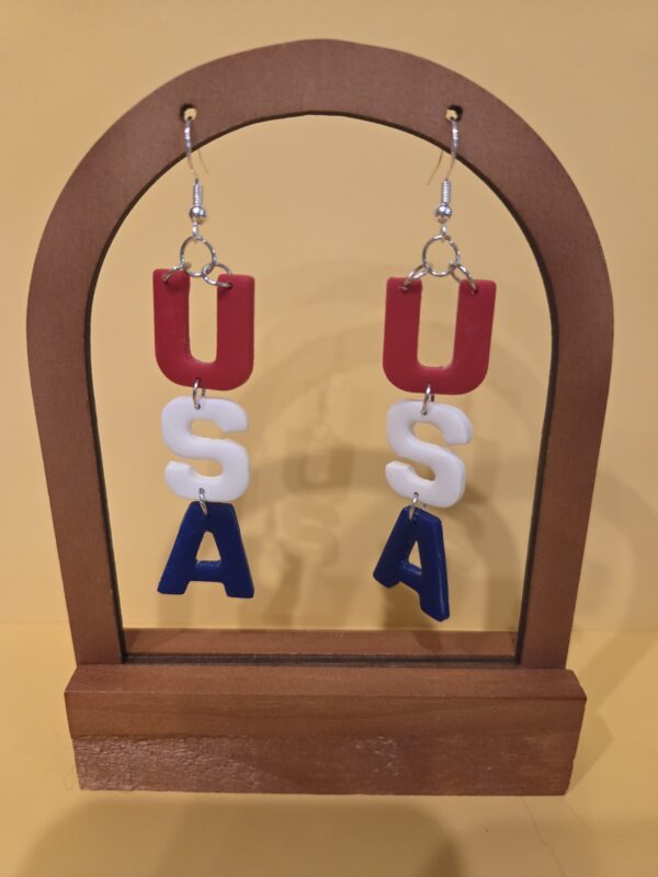 USA Dangle Earring