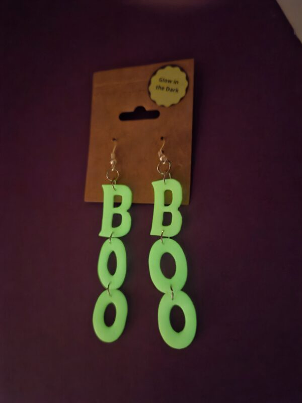 BOO Glow in the Dark Earrings