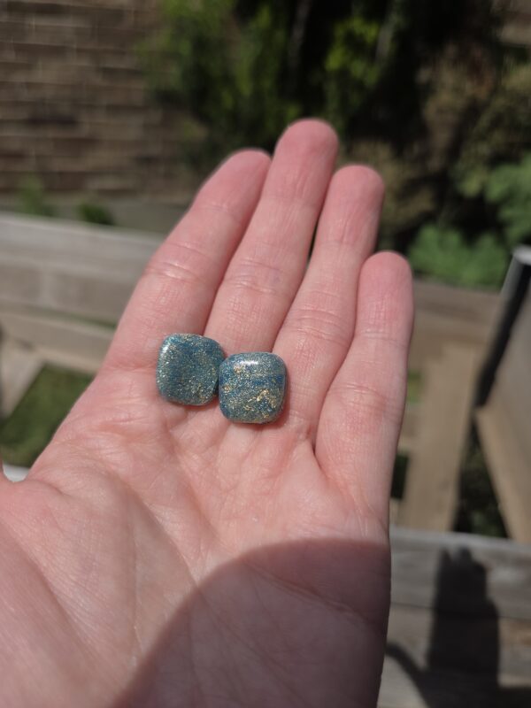 Starry Blue Sky Small Stud Earrings - Image 2