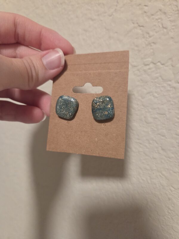 Starry Blue Sky Small Stud Earrings
